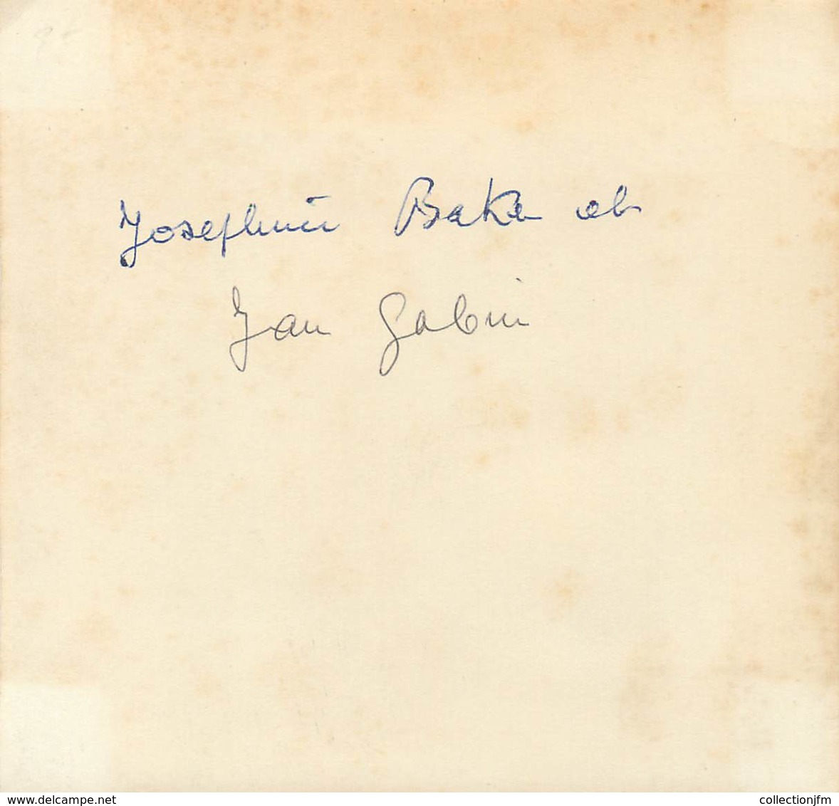 PHOTOGRAPHIE JOSEPHINE BAKER Et Jean GABIN - Célébrités
