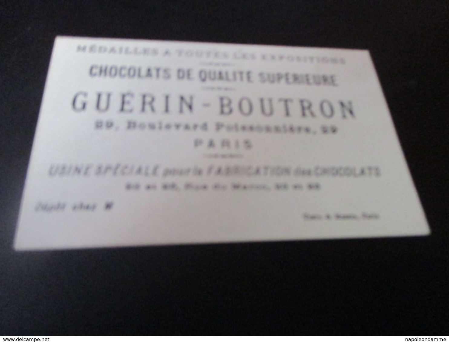 Chromo Chocolat Guerin Boutron - Guérin-Boutron
