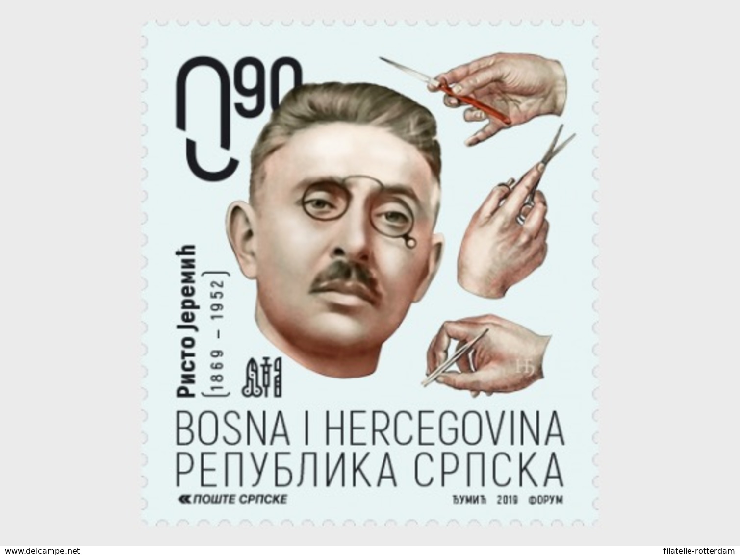 Bosnië & Herzegovina / Bosnia - Postfris / MNH - 150 Jaar Risto Jeremic 2019 - Bosnië En Herzegovina