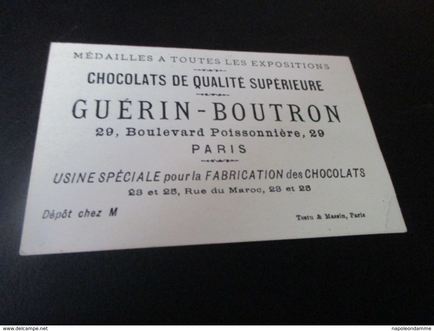 Chromo Chocolat Guerin Boutron - Guerin Boutron