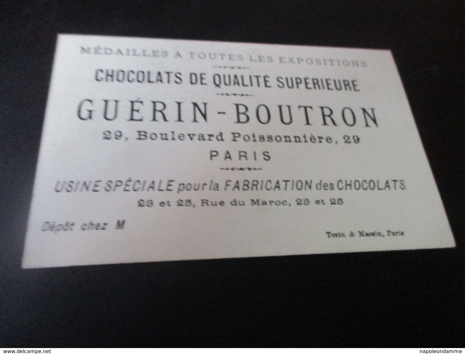 Chromo Chocolat Guerin Boutron - Guérin-Boutron