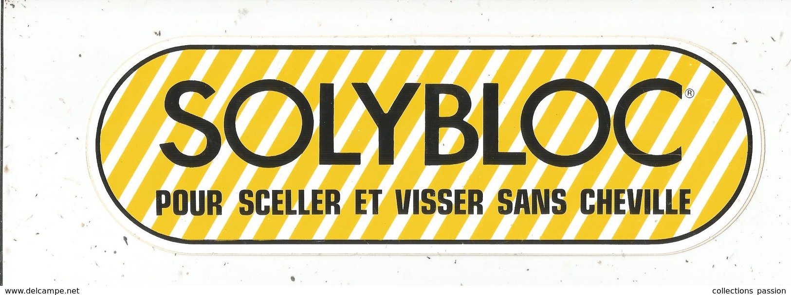 Autocollant ,  SOLYBLOC Pour Sceller Et Visser Sans Cheville,.230 X 75 Mm ,  Frais Fr 1.65 E - Autocollants