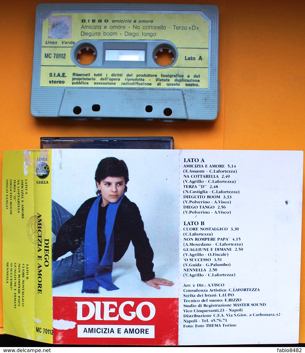 MC MUSICASSETTA DIEGO AMICIZIA E AMORE Etichetta VISCODISC LINEA GIALLA MC 70112 - Cassette