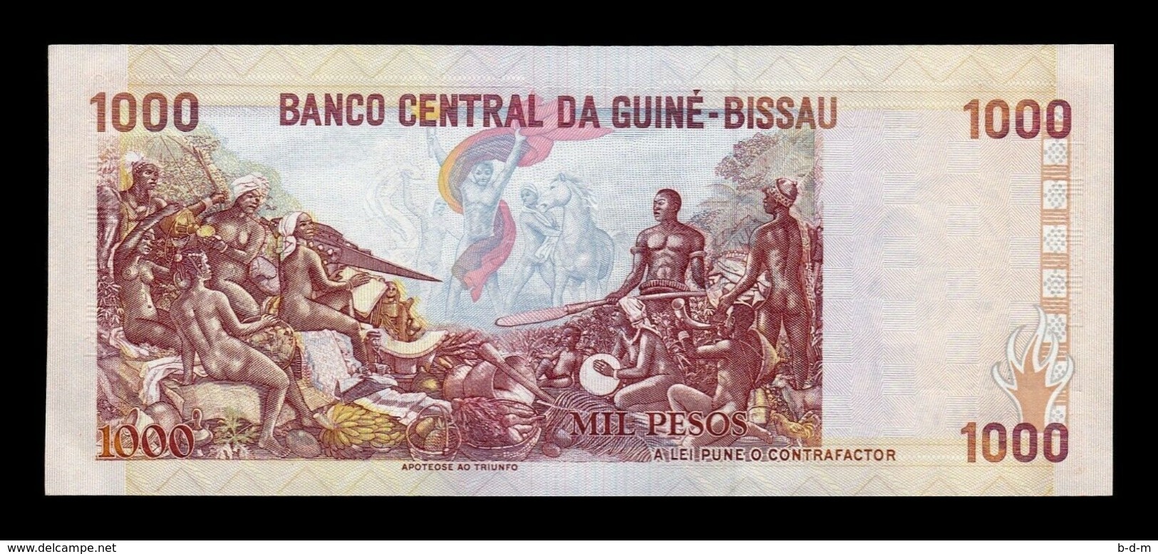 Guinea Bissau Lot Bundle 10 Banknotes 1000 Pesos 1990 Pick 13a SC UNC - Guinea-Bissau