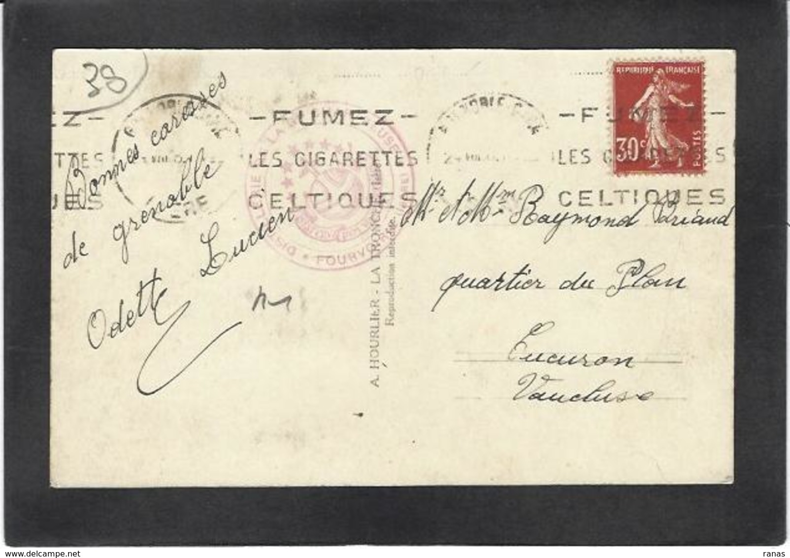 CPA Isère 38 Fourvoirie Carte Photo RPPC Circulé Catastrophe - Vienne