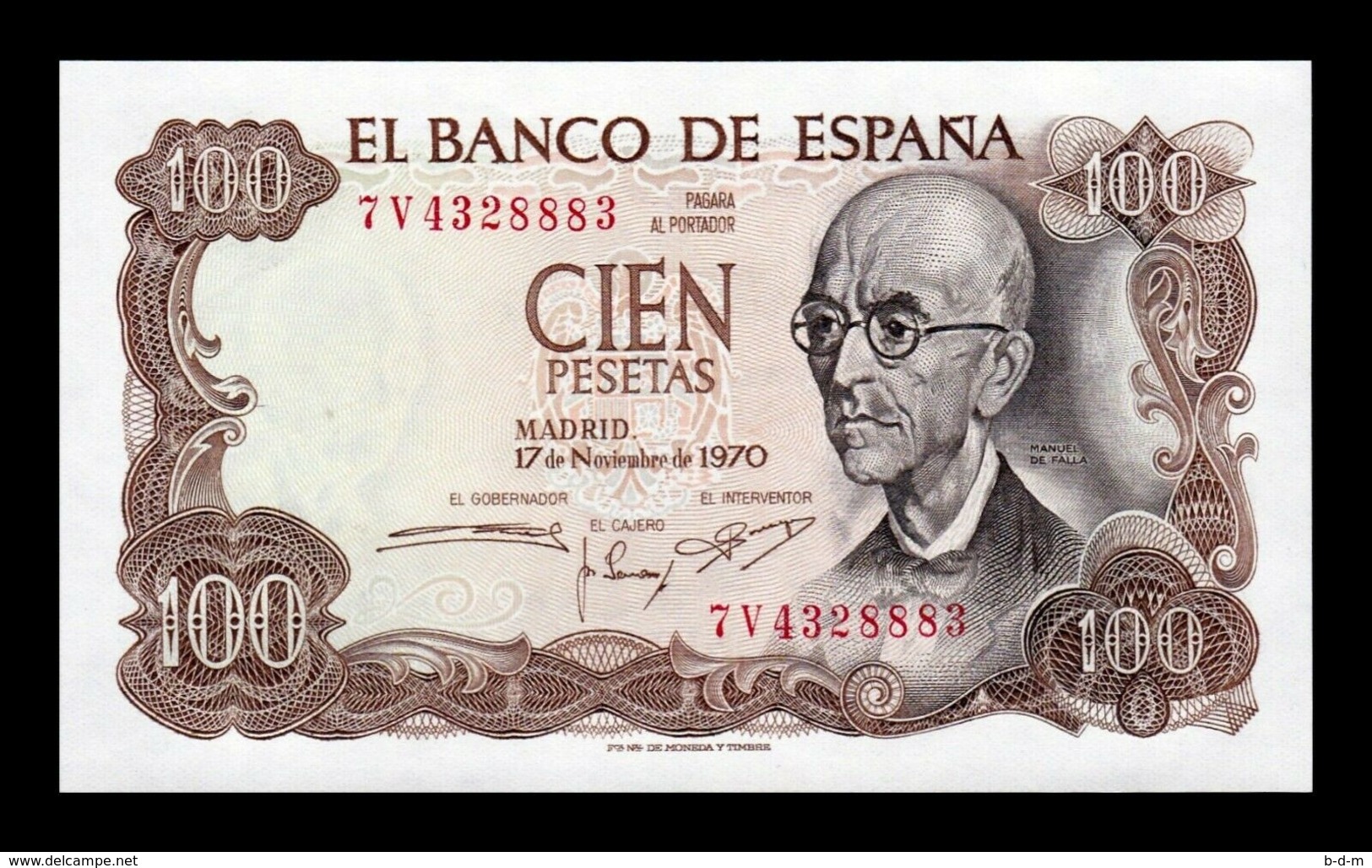 España Spain Lot Bundle 10 Banknotes 100 Pesetas 1970 Pick 152 SC UNC - 100 Pesetas