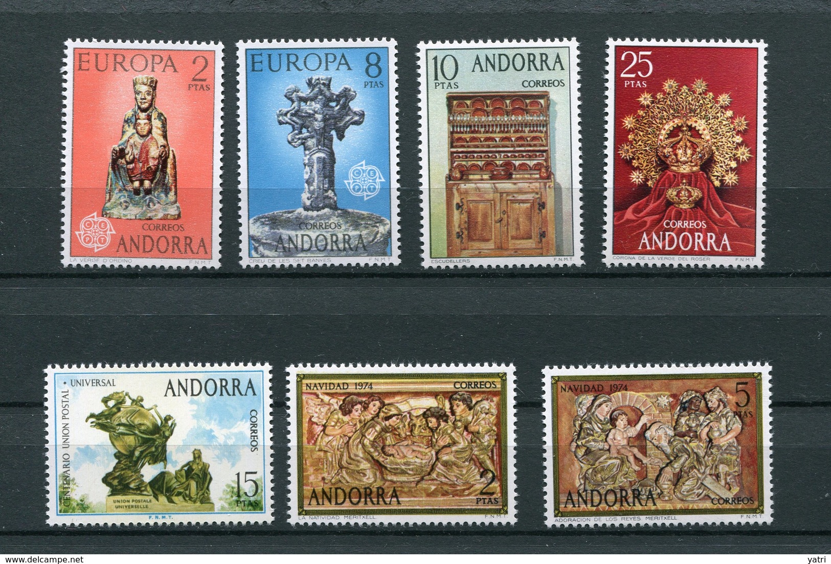 Andorra Spagnola - 1974 - Annata Completa / Complete Year Set ** MNH / VF - Nuovi