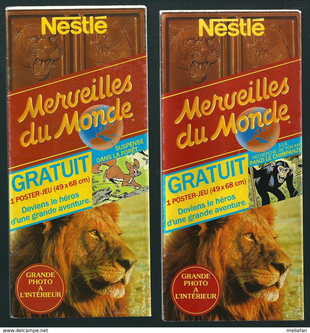 GF237 - CHOCOLAT MERVEILLES DU MONDE - POSTERS JEU - PANZI - SUSPENSE DANS LA FORET - Nestlé