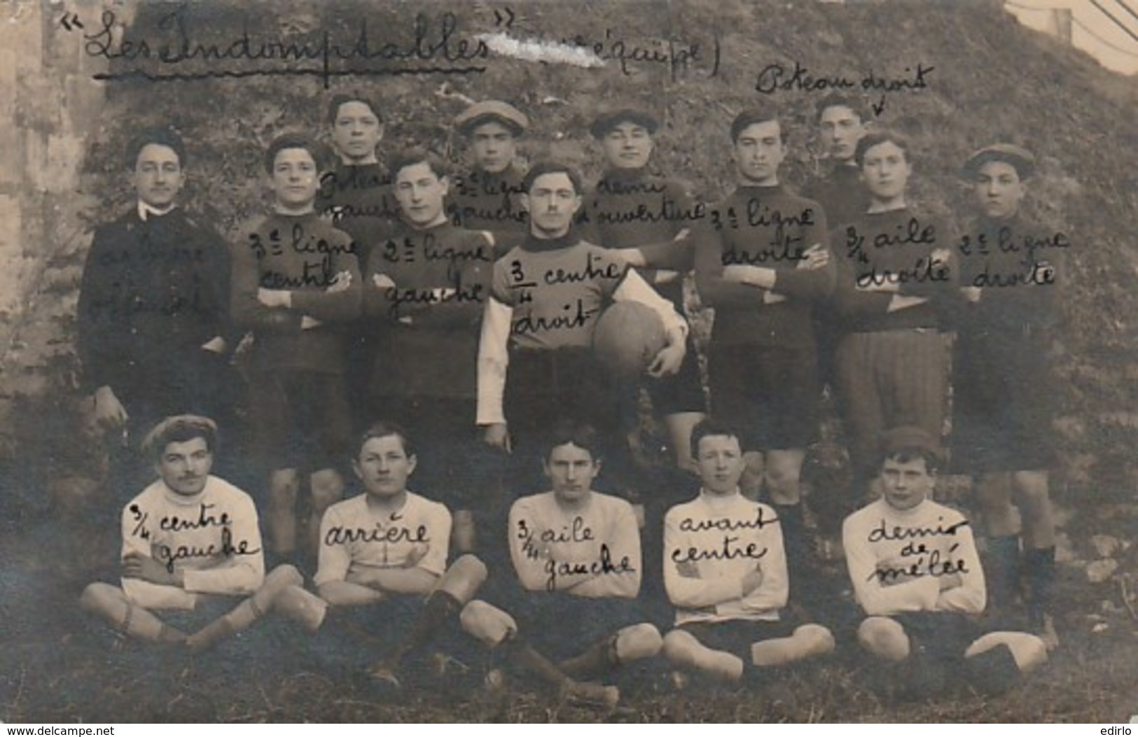 ***   Photo Carte *** Les Indomptables RUGBY - Bêret Landais - LANDES PAYS BASQUE Ou ???? Neuve Sans Indication - Rugby