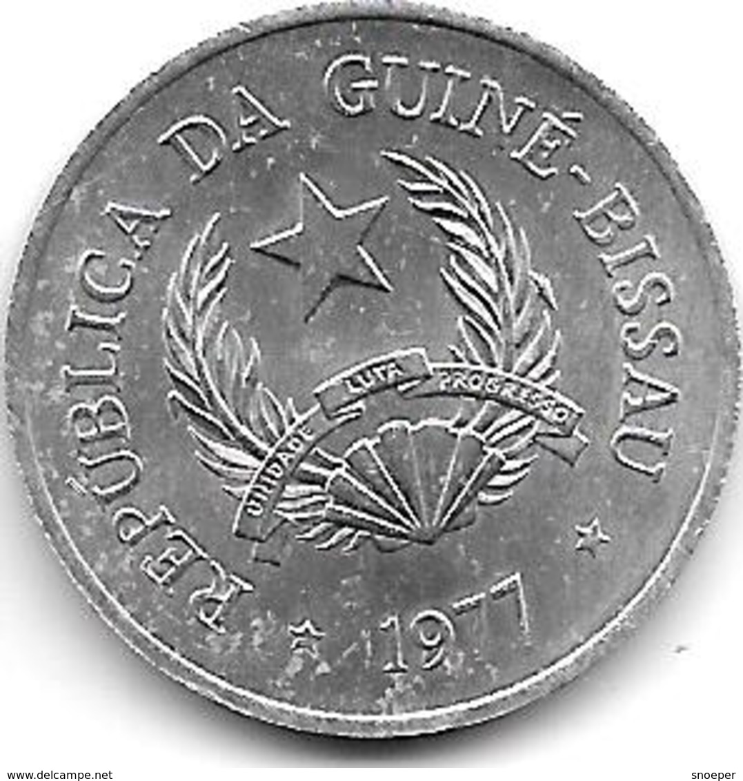 *guinea Bissau 50  Centavos 1977  Km 17  Unc !!! - Guinea-Bissau