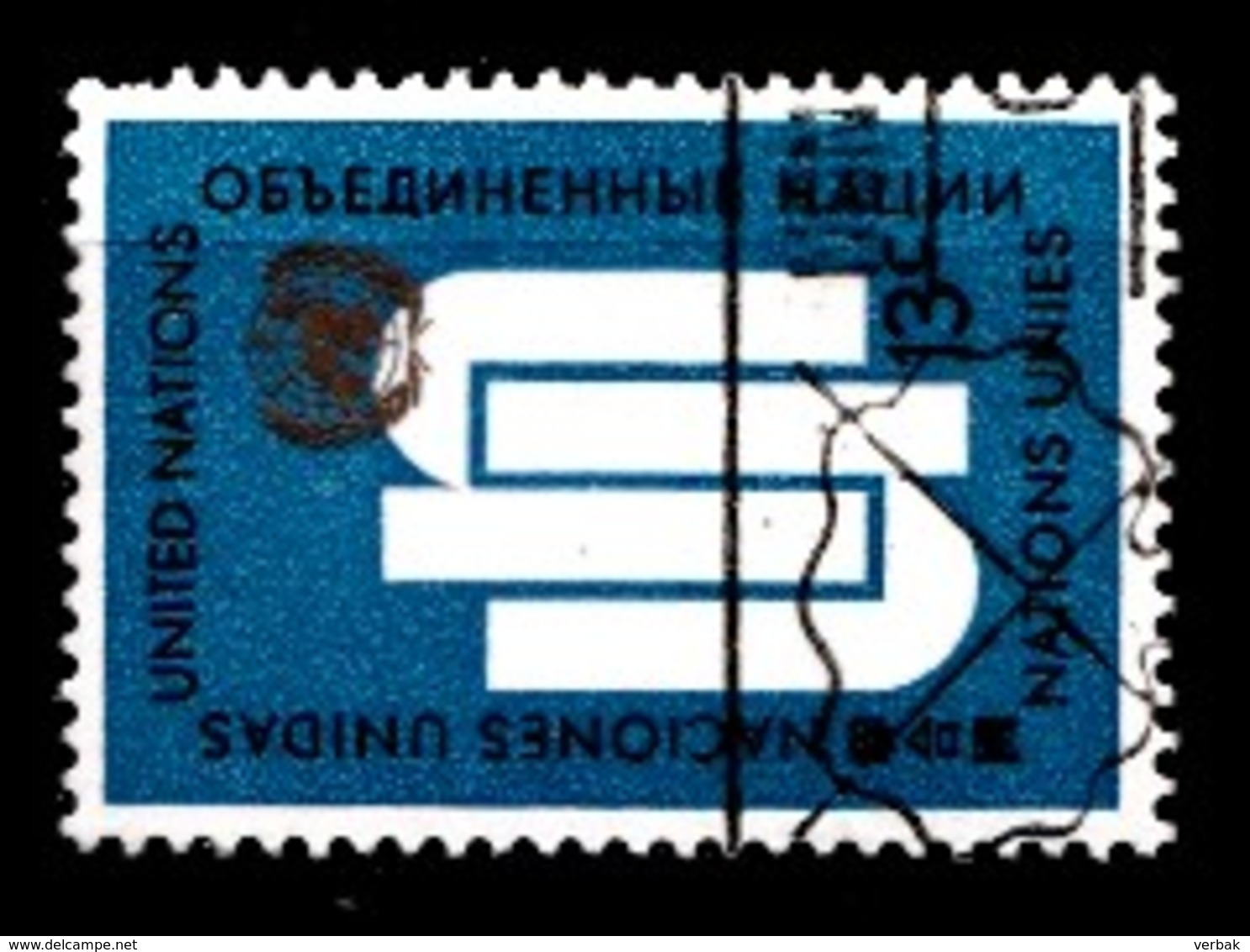 Nations Unies New-York 1969 Mi.Nr: 212 UNO Initalen Und Emblem  Oblitèré / Used / Gebruikt - Oblitérés