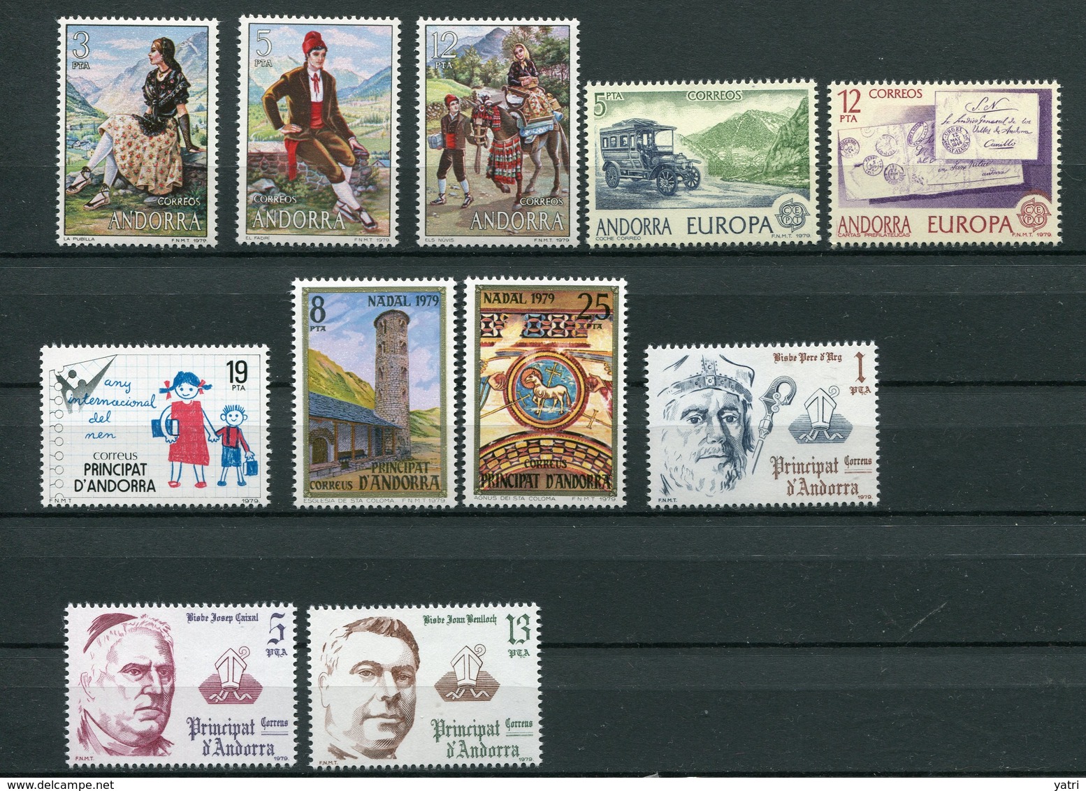 Andorra Spagnola - 1979 - Annata Completa / Complete Year Set ** MNH / VF - Nuovi