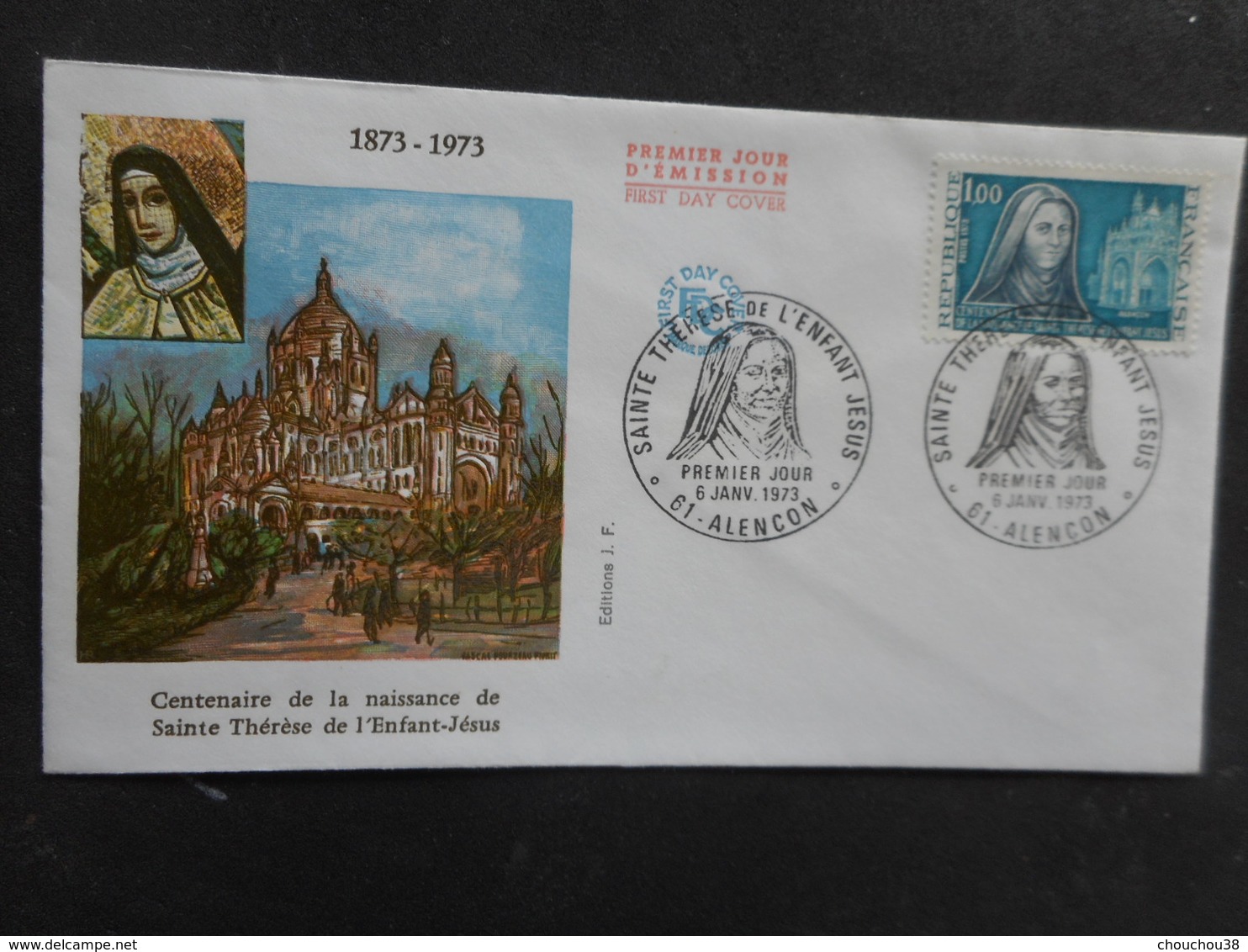 Enveloppe PREMIER JOUR "SAINTE THERESE DE L'ENFANT JESUS" - 1973 - 1970-1979