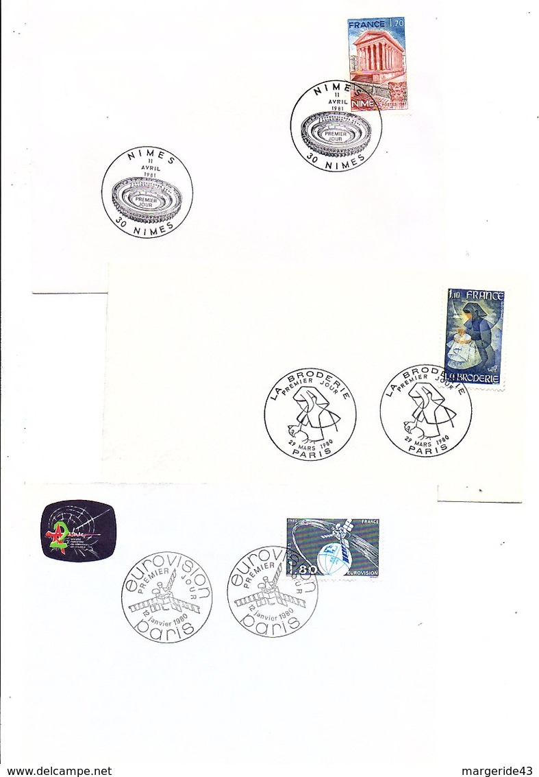 FRANCE LOT DE 42 FDC DIFFERENTES