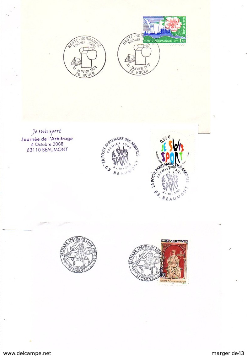 FRANCE LOT DE 42 FDC DIFFERENTES