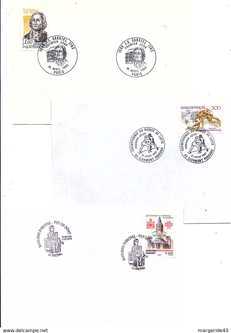 FRANCE LOT DE 42 FDC DIFFERENTES