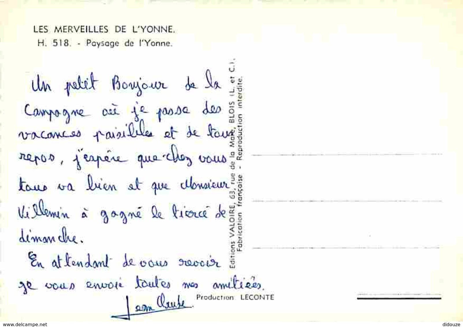 89 - Yonne - Paysage De L'Yonne - Voir Scans Recto-Verso - Autres & Non Classés