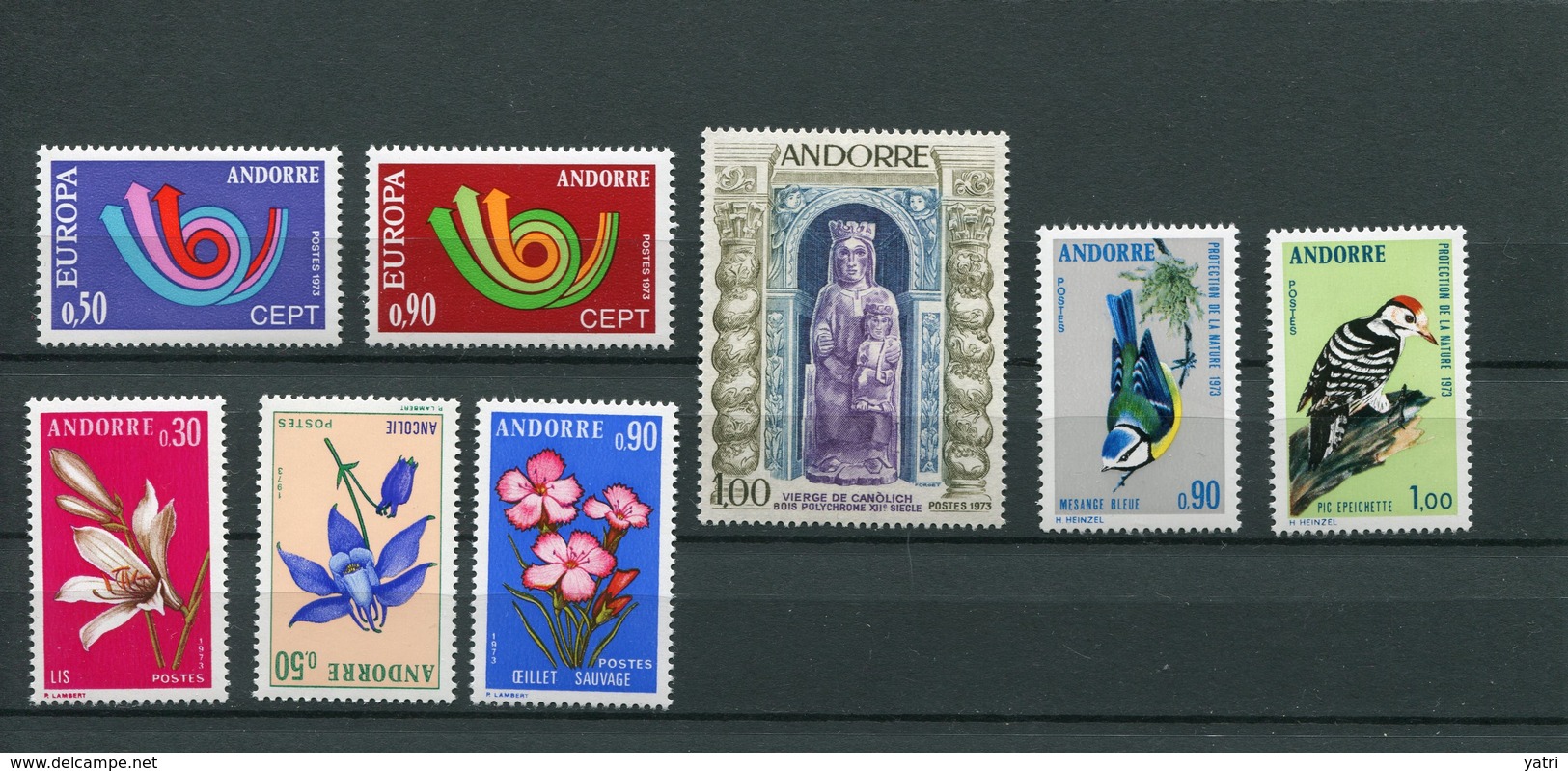 Andorra Francese - 1973 - Annata Completa / Complete Year Set ** MNH / VF - Annate Complete