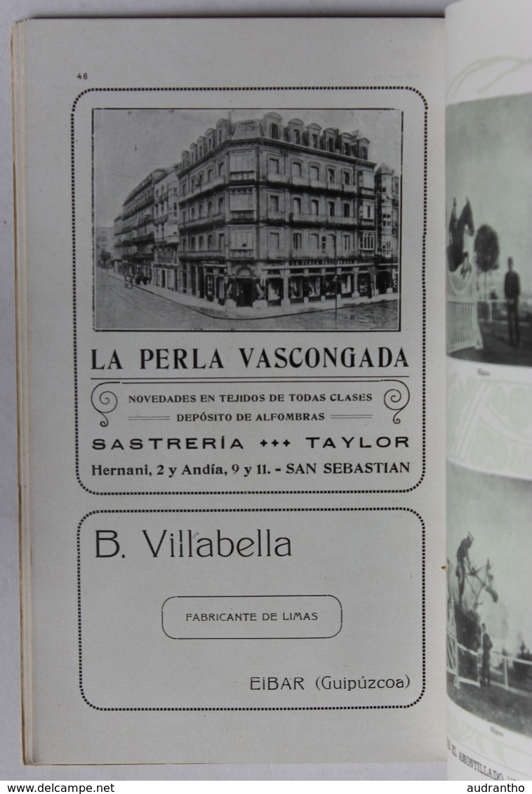 rare guia ilustrada para el viajero en San Sebastian 1911 beau guide illustré de 145 pages San Sébastien Hotchkiss