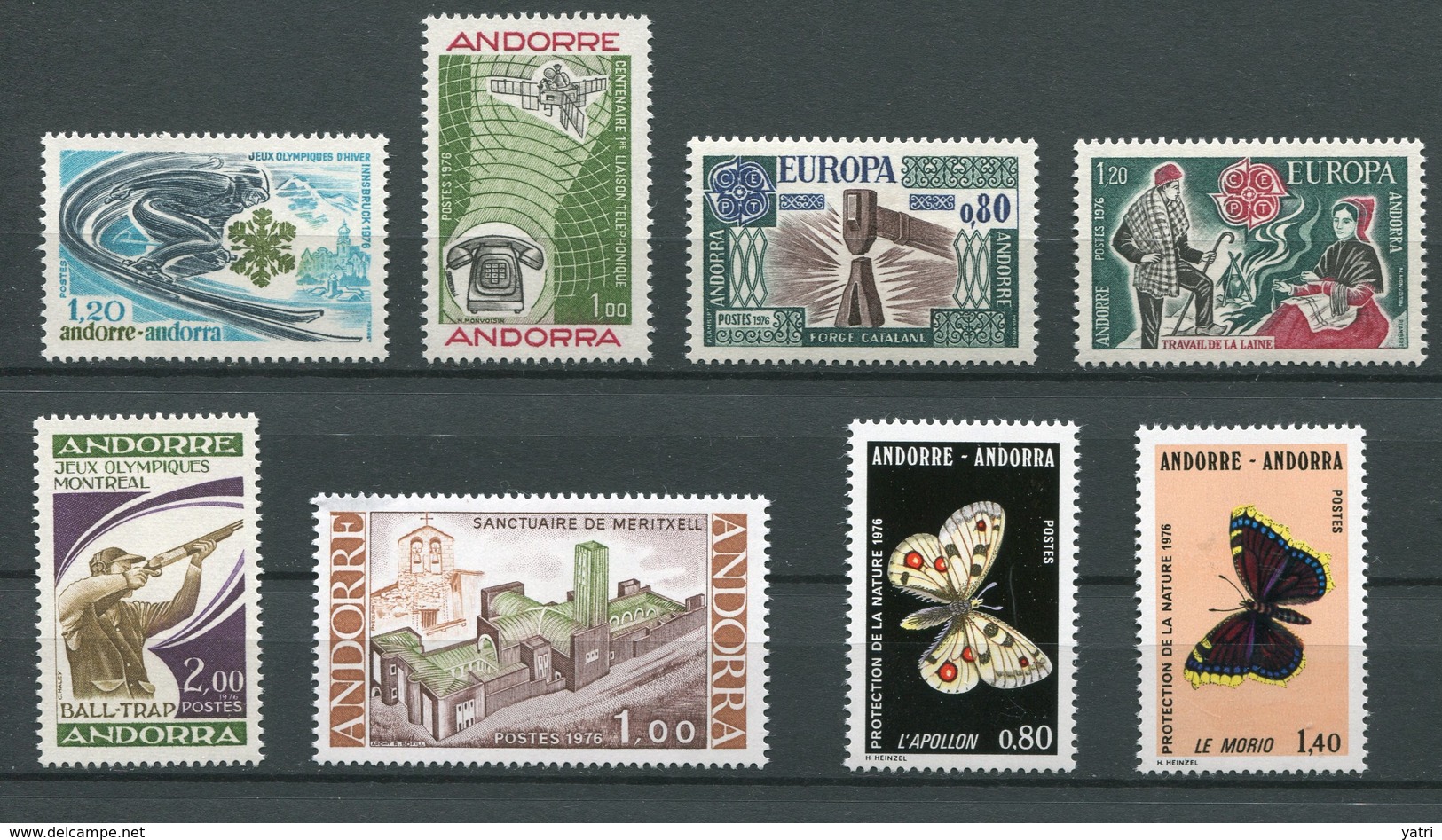 Andorra Francese - 1976 - Annata Completa / Complete Year Set ** MNH / VF - Annate Complete