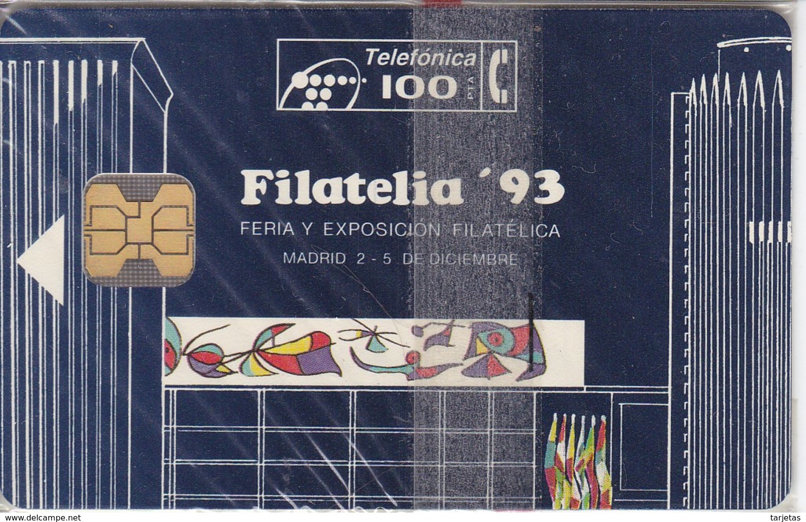 TARJETA FILATELIA'93 TIRADA 2000 NUEVA-MINT  (SELLO-STAMP) PINTURA JOAN MIRO-PICASSO - Sellos & Monedas