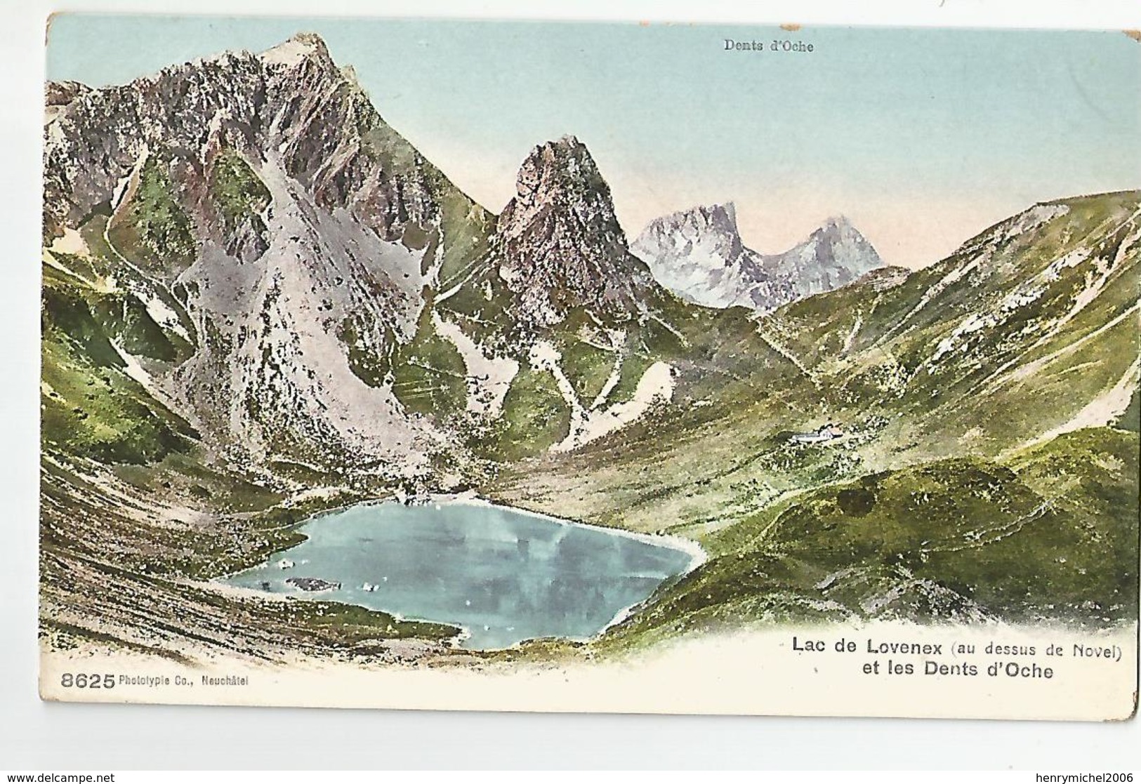 Suisse Valais - Lac De Lovenex Et Les Dents D'oche N8625 - Autres & Non Classés