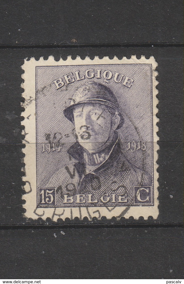 COB 169 Oblitération Centrale BRUGGE - 1919-1920  Cascos De Trinchera