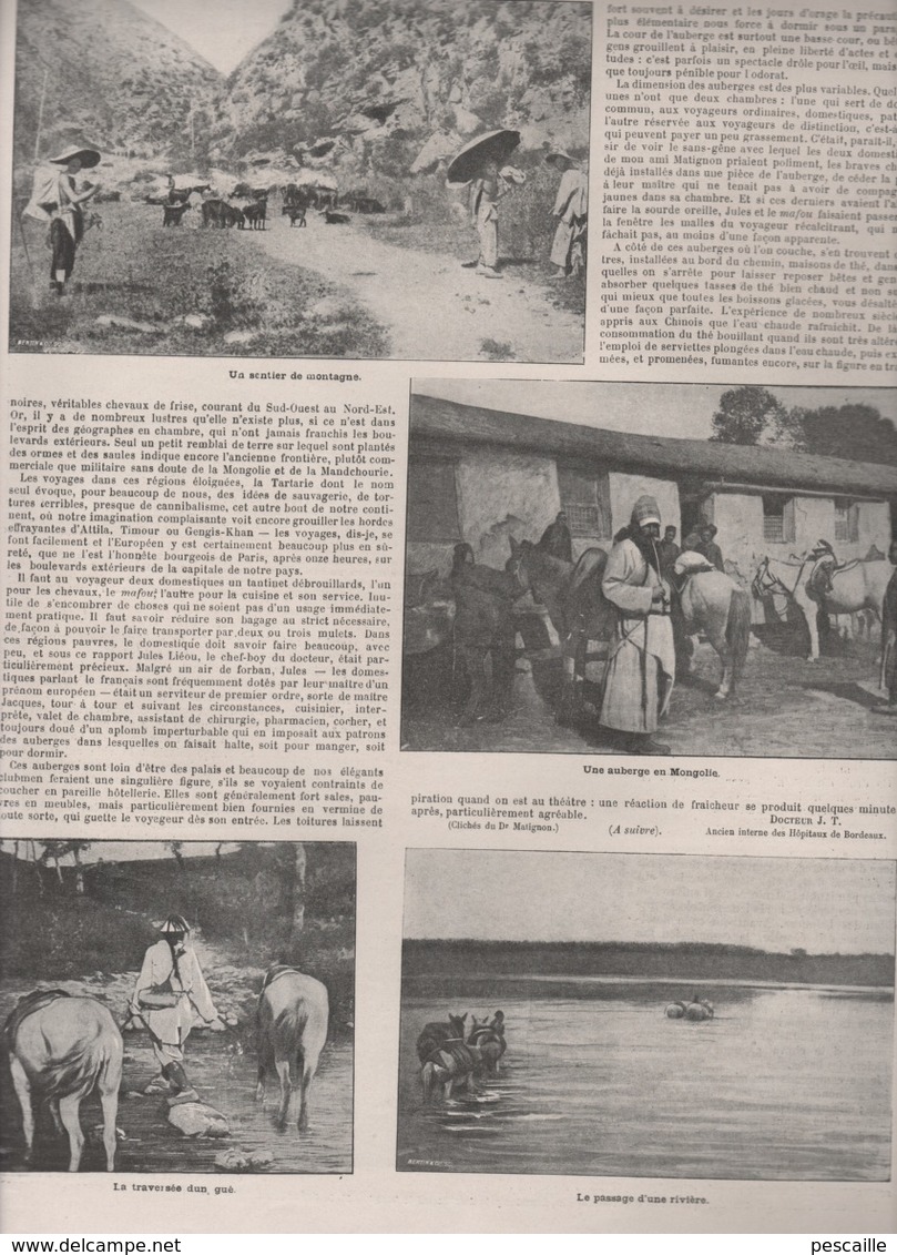 LA VIE AU GRAND AIR 10 12 1899 - CHAMPIONNAT DU MONDE DE LUTTE - MONGOLIE PESTE - CHASSE PALOMBES - CYCLES ANCIENS - - Revues Anciennes - Avant 1900