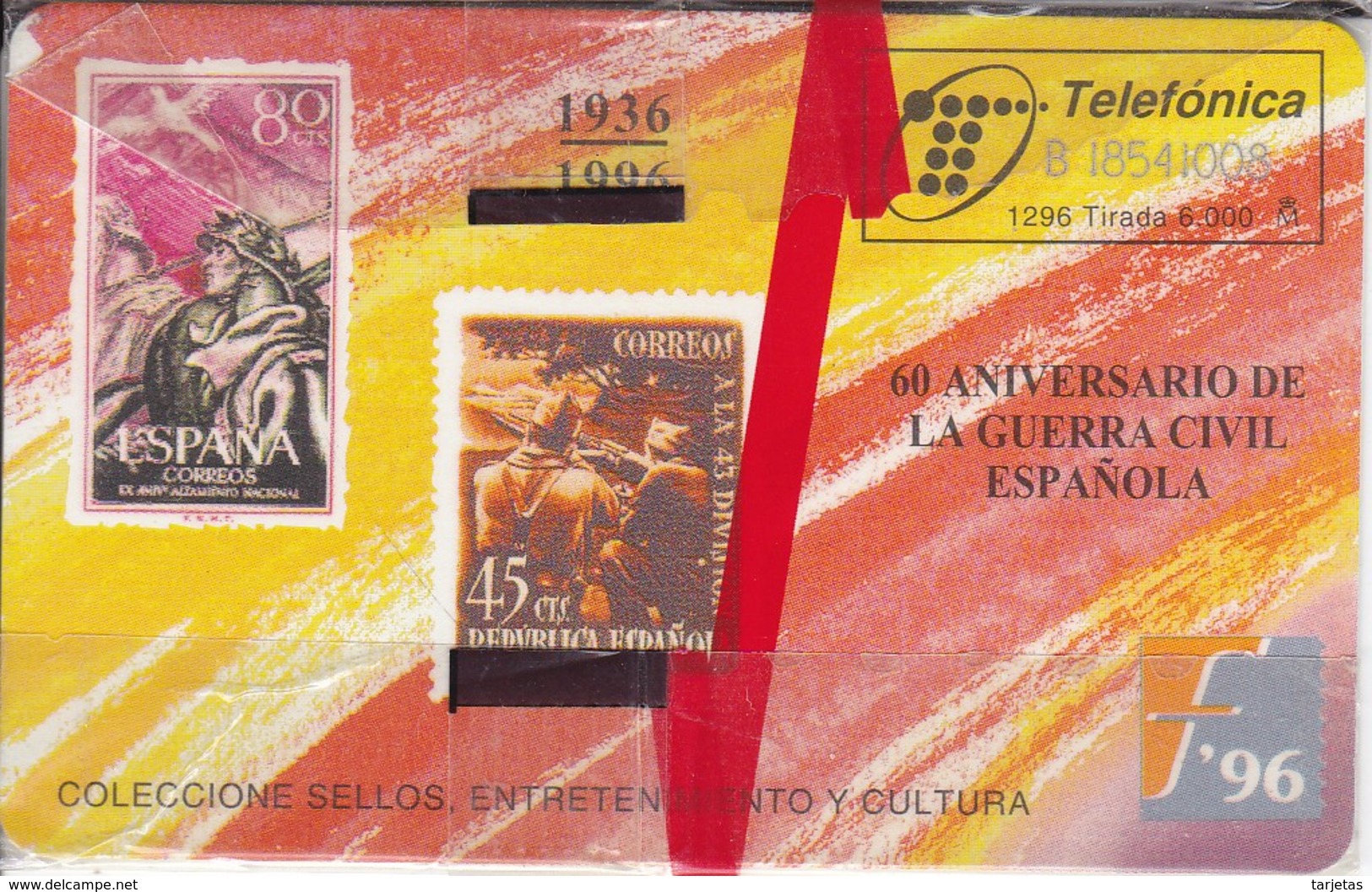 TARJETA DE ESPAÑA DE SELLOS DE TIRADA 6000  (STAMP) NUEVA-MINT - Stamps & Coins