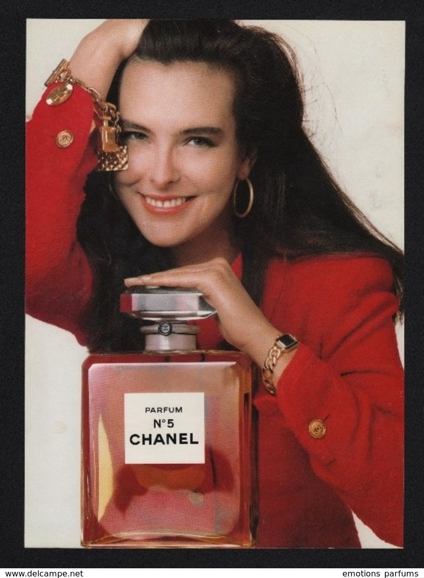 Pub 1988 Parfum Parfumeur CHANEL N° 5 Numero Carole Bouquet Parfums Flacon Ads - Publicités