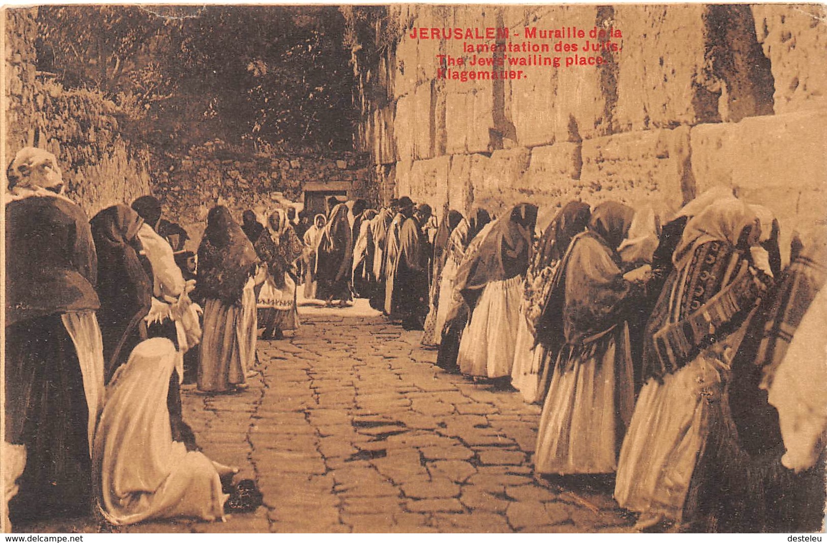 The Jews Wailing Wall Jerusalem ISRAEL - Israel