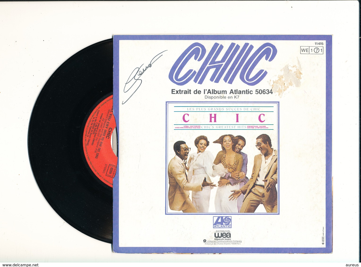 CHIC  " MY FEET KEEP DANCING " Disque ATLANTIC 1979  TRES BON ETAT - Rock