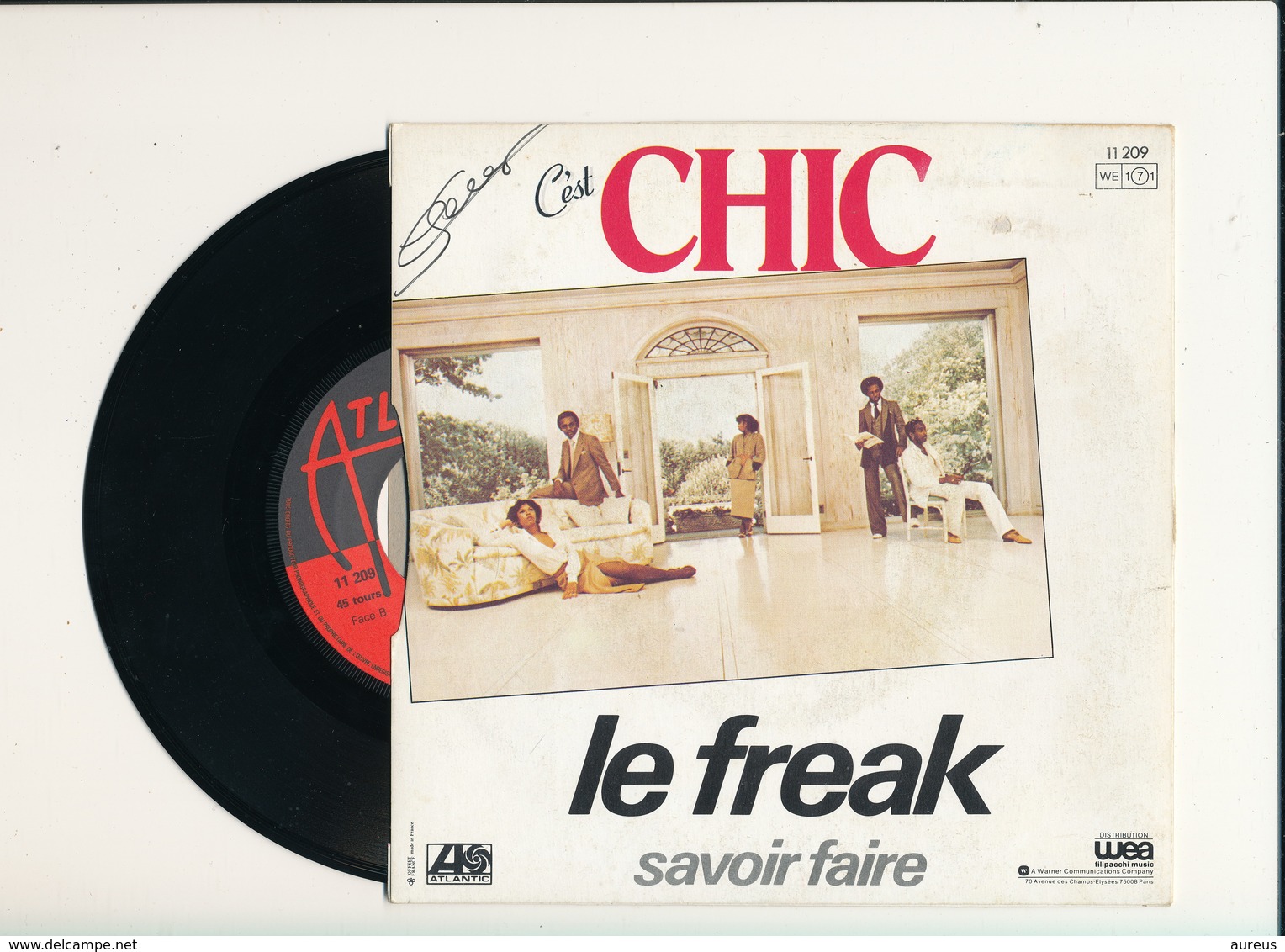 CHIC  " LE FREAK " Disque ATLANTIC 1978  TRES BON ETAT - Rock