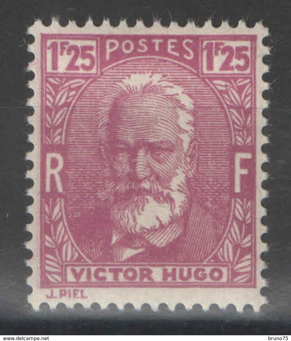 France - YT 293 * MH - TB - 1933 - Victor Hugo - Neufs