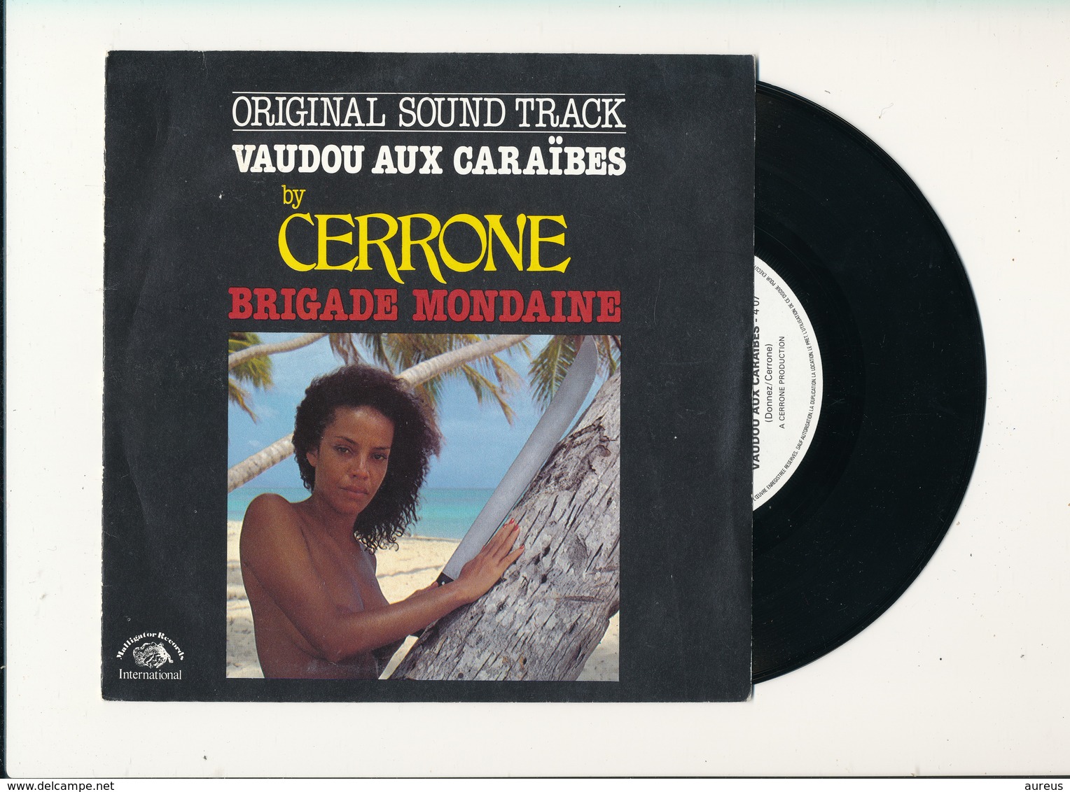 CERRONE " VAUDOU AUX CARAÏBES " Disque MALLIGATOR RECORDS  TRES BON ETAT - Rock