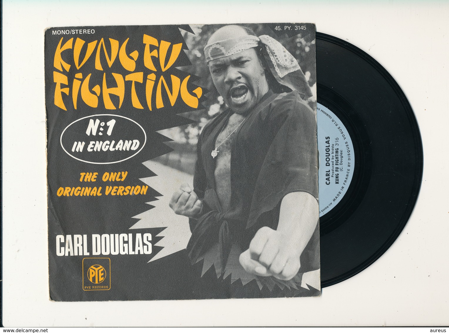 CARL DOUGLAS " KUNG FU FIGHTING  " Disque PYE 1974 TRES BON ETAT - Rock