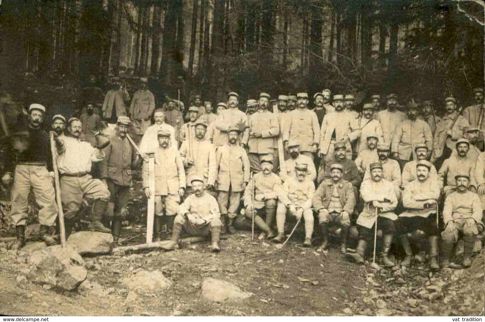 MILITARIA - Carte Postale Photo - Groupe De Militaires Au Front - L 29902 - Guerre 1914-18