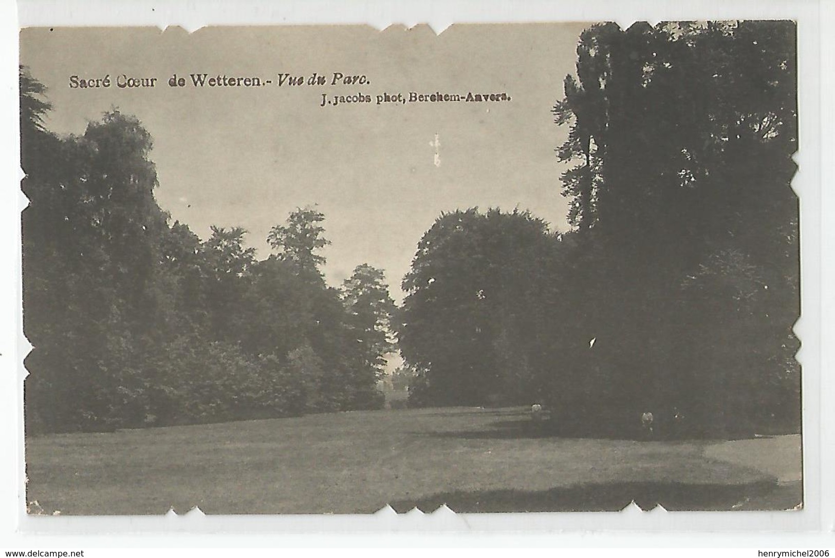 Belgique - Wetteren Sacré Coeur Vue Du Parc Ed Jacobs Anvers - Wetteren