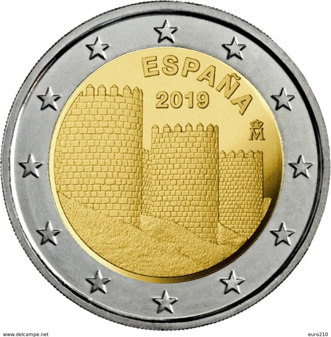 SPAGNA - 2 Euro 2019 - Avila - UNC - Spagna