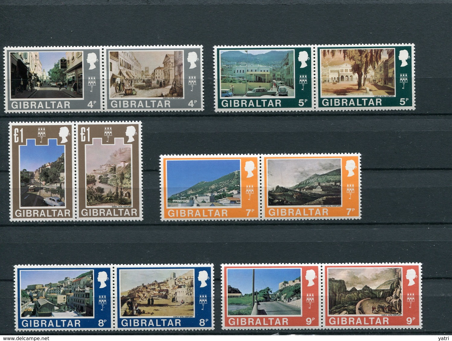 Gibilterra - 1971 - Annata Completa (+ Postage Due) / Complete Year Set ** MNH / VF - Gibraltar