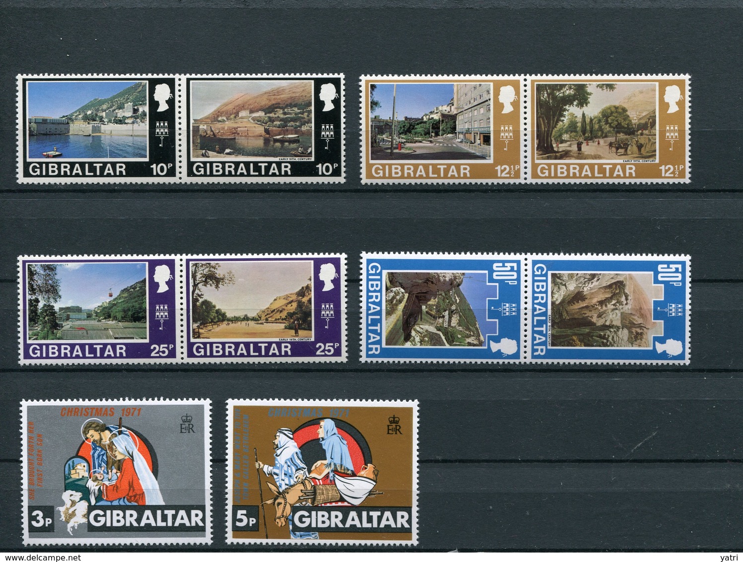 Gibilterra - 1971 - Annata Completa (+ Postage Due) / Complete Year Set ** MNH / VF - Gibraltar