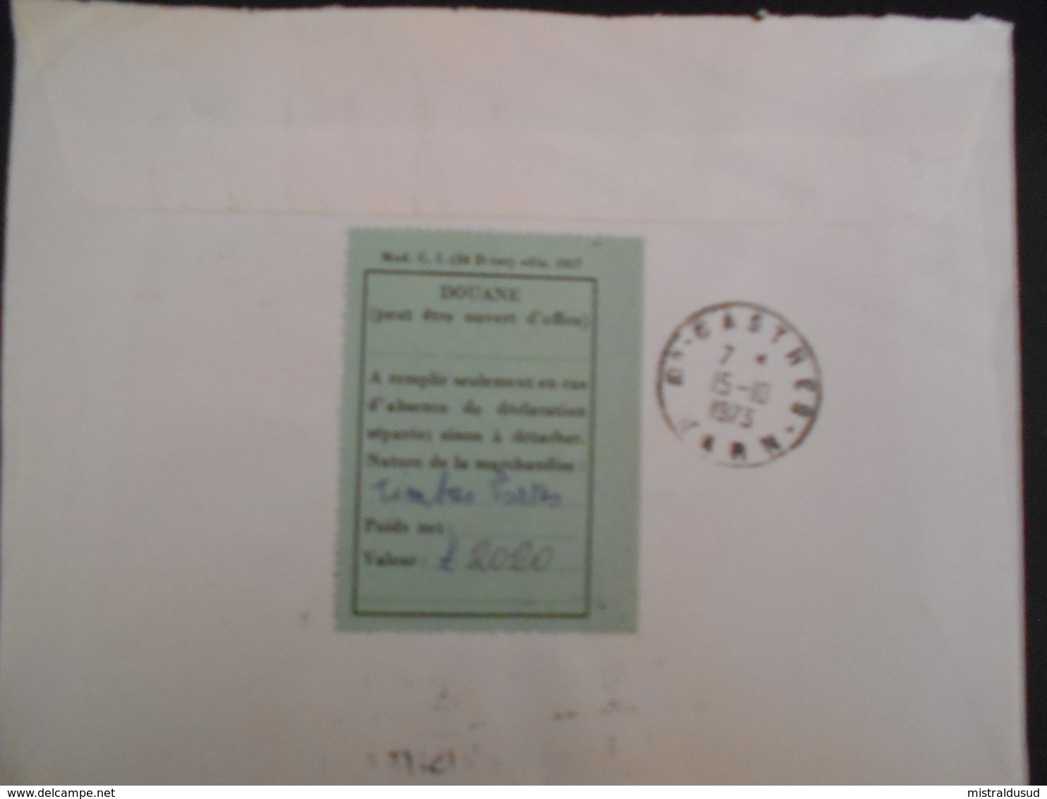 San Marin , Lettre Recommandee De 1973 Pour Castres - Lettres & Documents