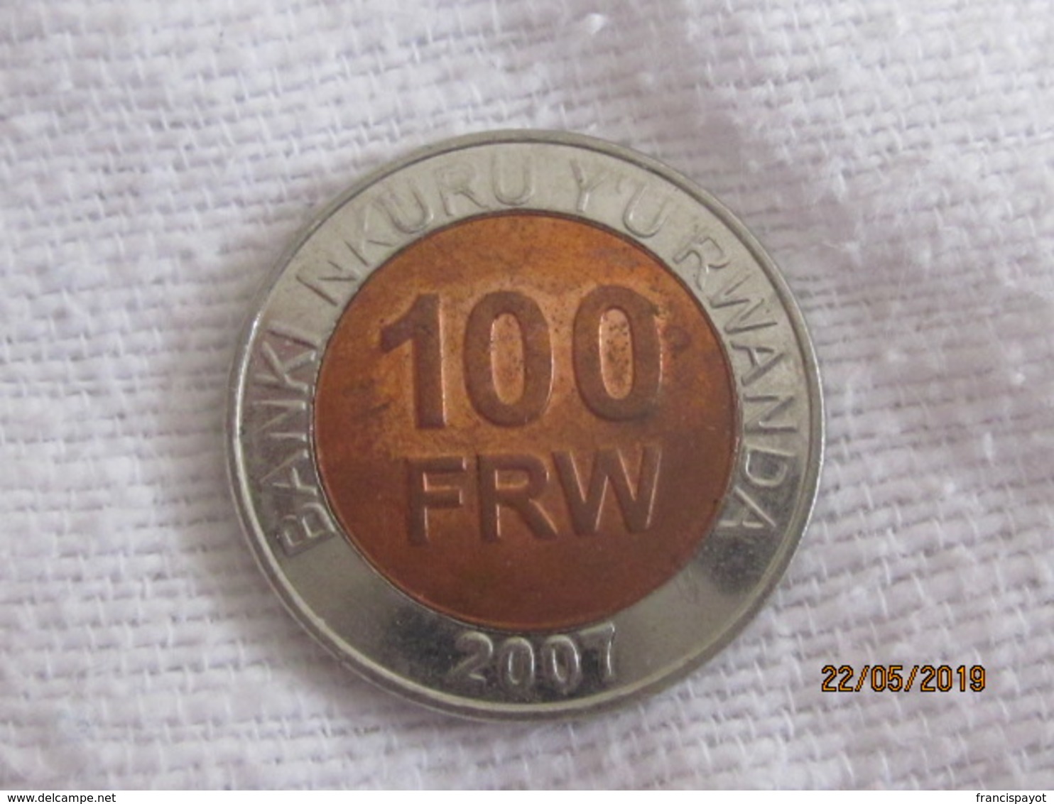 Rwanda: 100 Francs 2007 - Rwanda