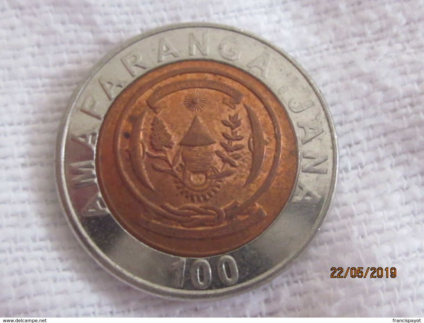 Rwanda: 100 Francs 2007 - Rwanda