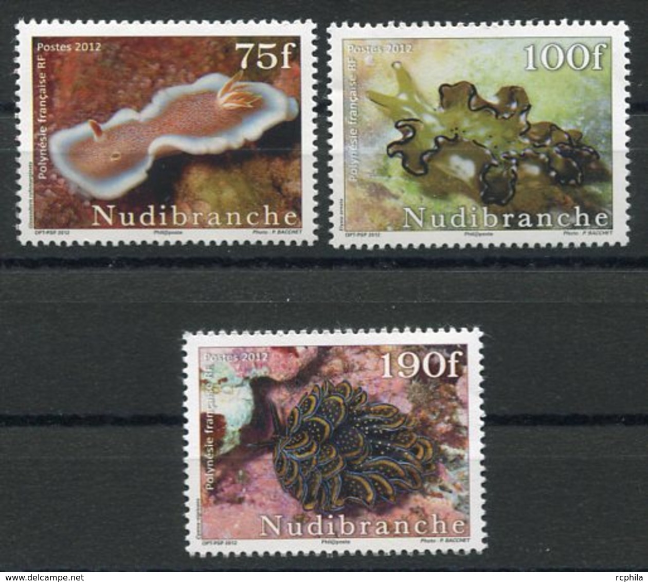 RC 12716 POLYNÉSIE N° 991 / 993 SÉRIE FAUNE MARINE NEUF ** - Unused Stamps