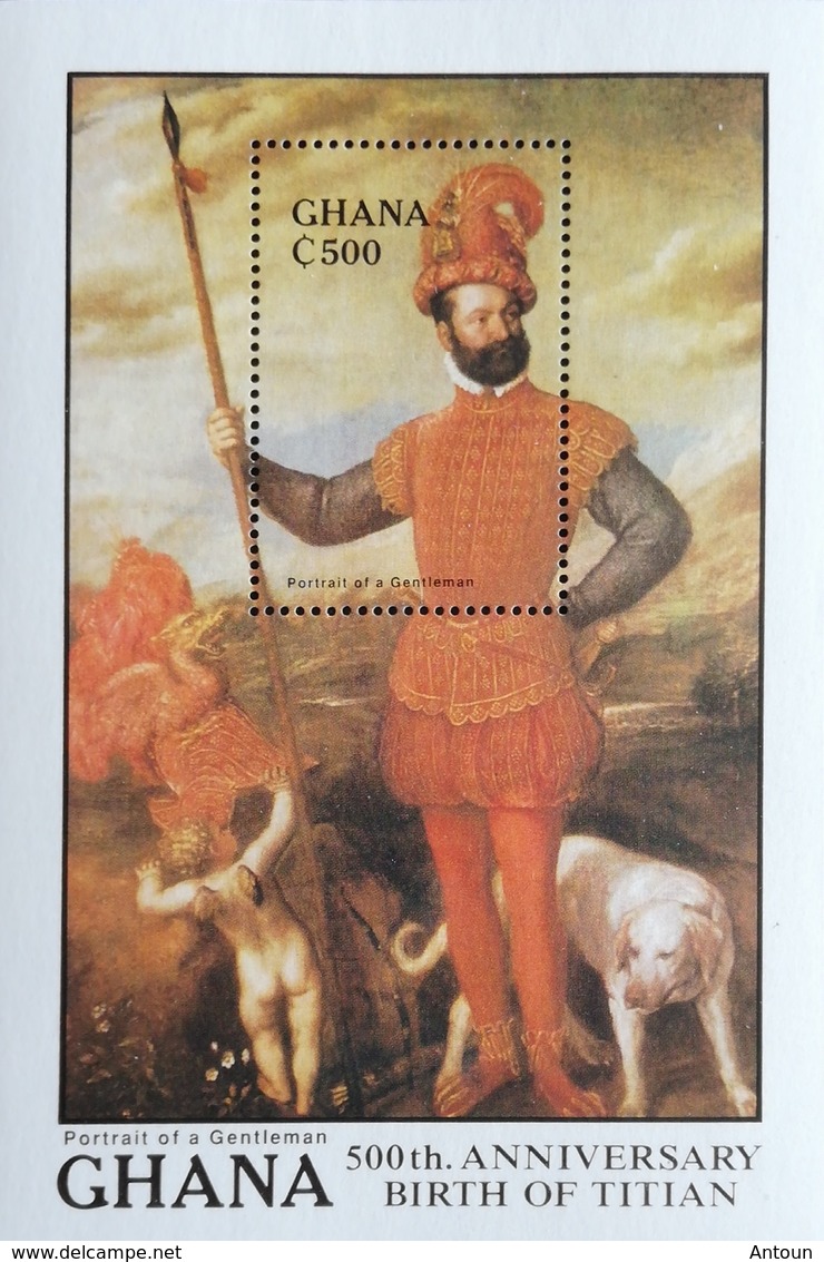 Ghana  1989 Titian 500th. Birth Anniv S/S - Ghana (1957-...)