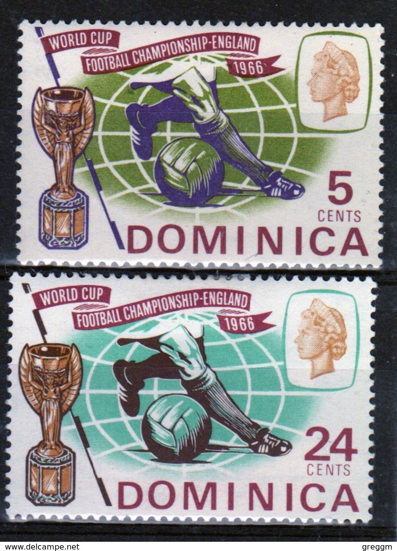 Dominica Set Of Stamps To Celebrate World Cup 1966. - Dominique (...-1978)