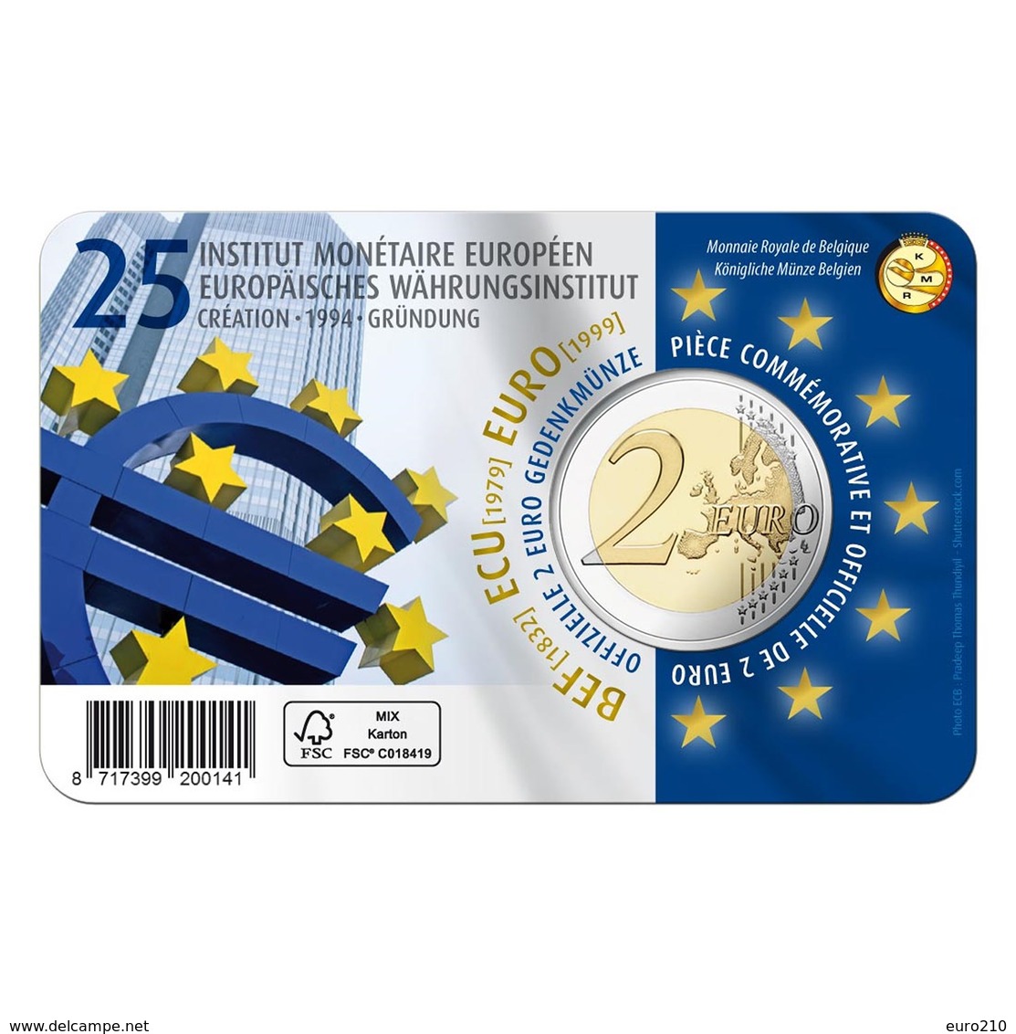 BELGIQUE - 2 Euro 2019 - 25e Anniversaire De L’Institut Monétaire Européen (IME) - Disponibles!! - Belgium