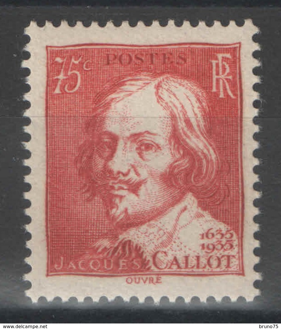 France - YT 306 ** MNH - TB - 1935 - Jacques Callot - Neufs