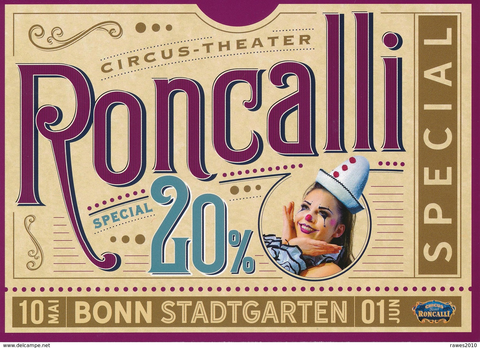 AK Bonn Circus - Theater Roncalli Clown Zirkus - Circus